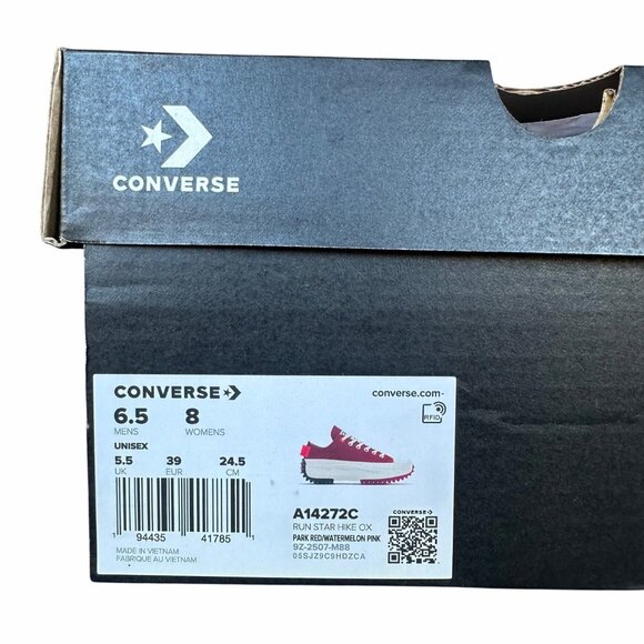❤️Converse Run Star Hike Platform Color Pop Sz 8 Women Shoes Sneaker Red A14272C - Picture 10 of 11